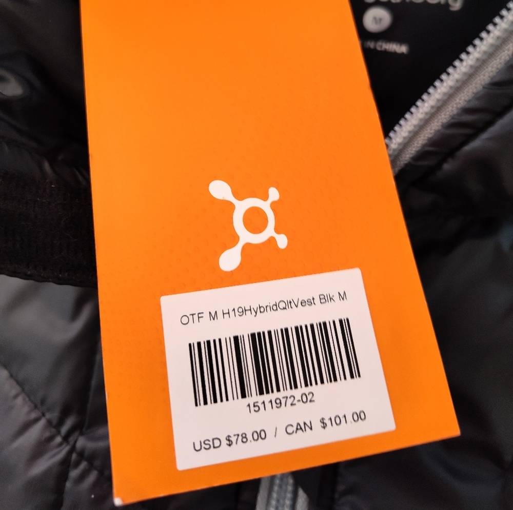 Orangetheory Fitness Hybrid Quilt Vest Women Black Size Medium New With Tags - Picture 6 of 11